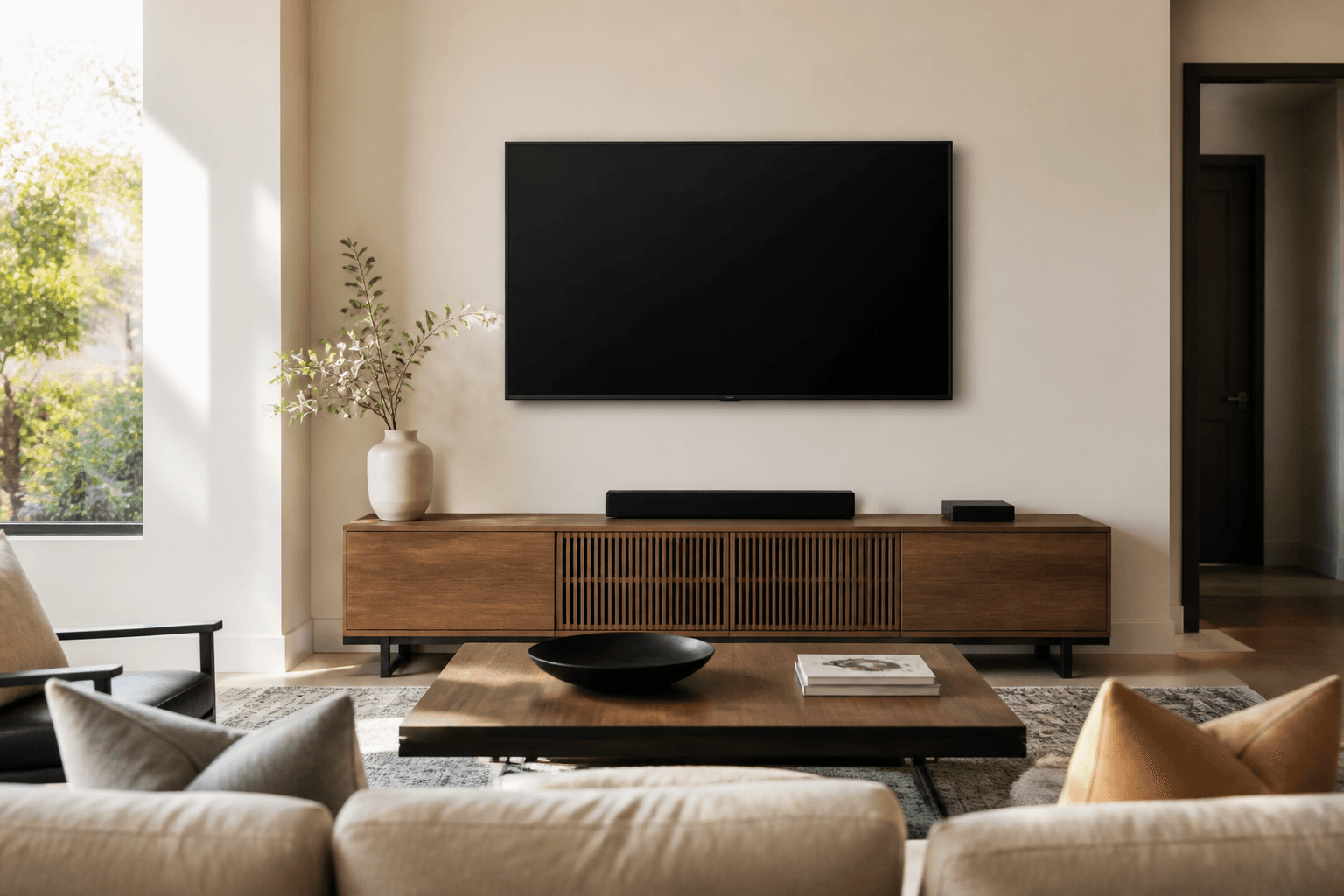 Television mounting installation